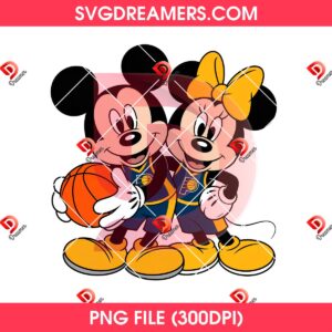 Indiana Pacers Mickey Minnie PNG, Disney Couple Basketball Pacers PNG