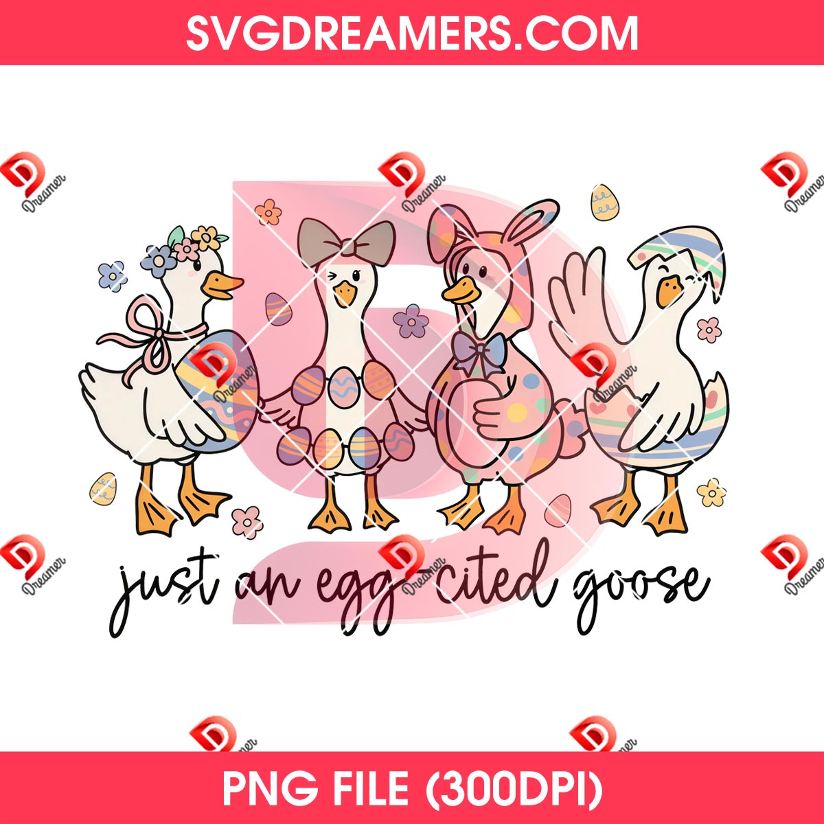 Just An Egg-cited Goose Easter PNG, Retro Silly Goose Easter PNG 2 Just An Egg-cited Goose Easter PNG, Retro Silly Goose Easter PNG