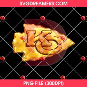 Kansas City Chiefs Football Golden Logo PNG 2