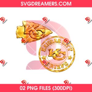 Kansas City Chiefs Football Golden Logo PNG