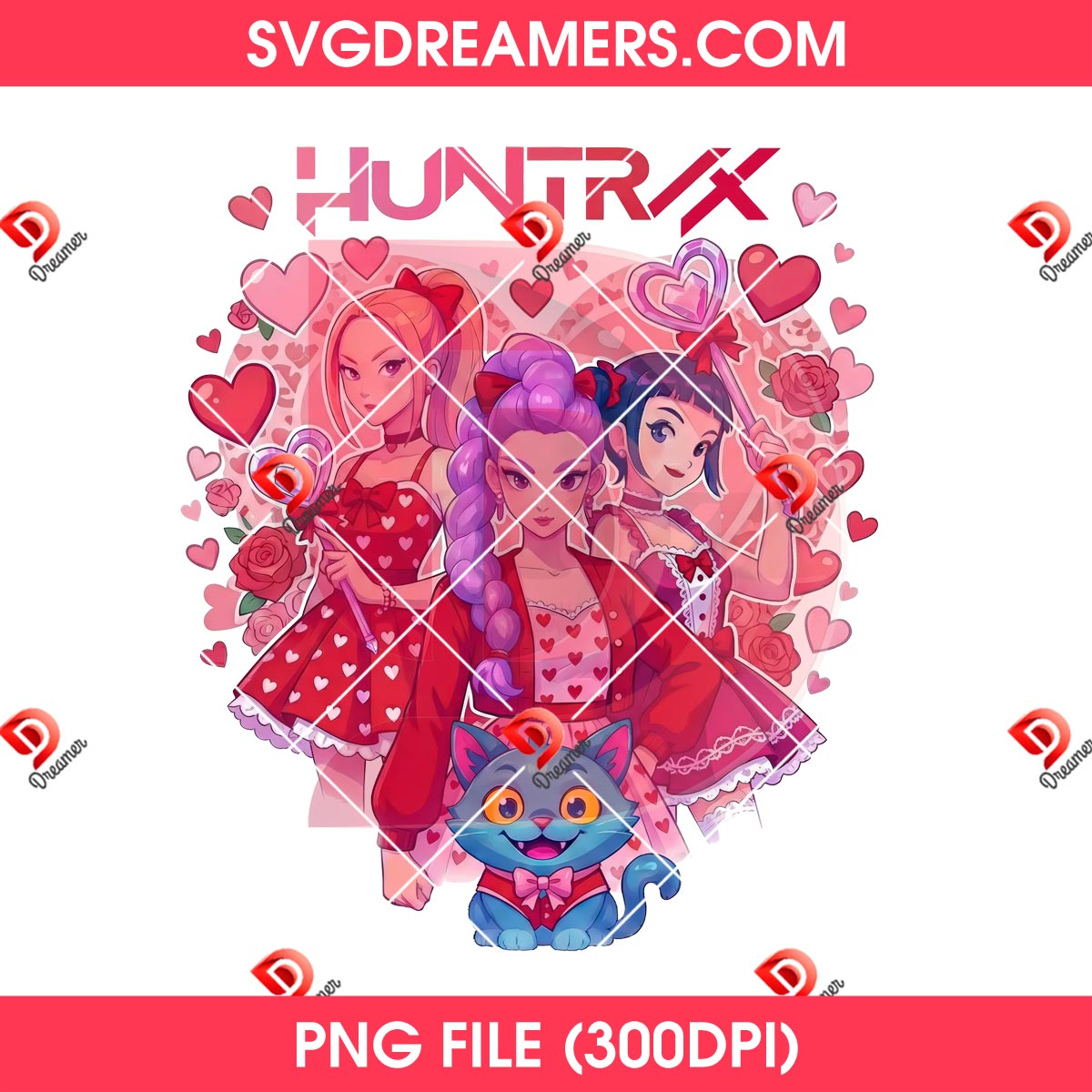 Kpop Anime Huntrix Valentine PNG, Demon Hunters Valentine Saja Girls PNG 1 Kpop Anime Huntrix Valentine PNG, Demon Hunters Valentine Saja Girls PNG
