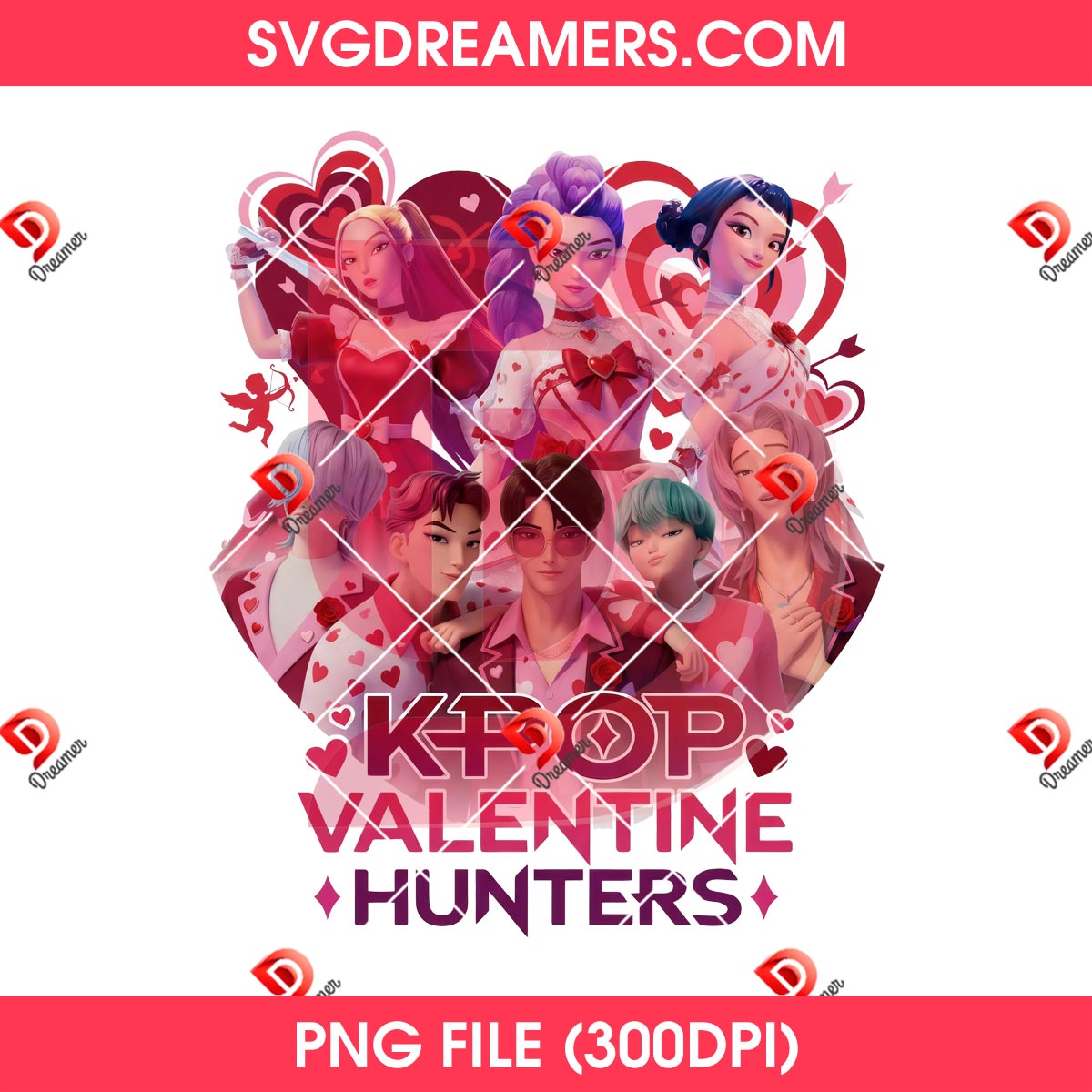 Kpop Valentine Hunters PNG, Saja Boys Saja Girls Valentines Day PNG 1 Kpop Valentine Hunters PNG, Saja Boys Saja Girls Valentines Day PNG