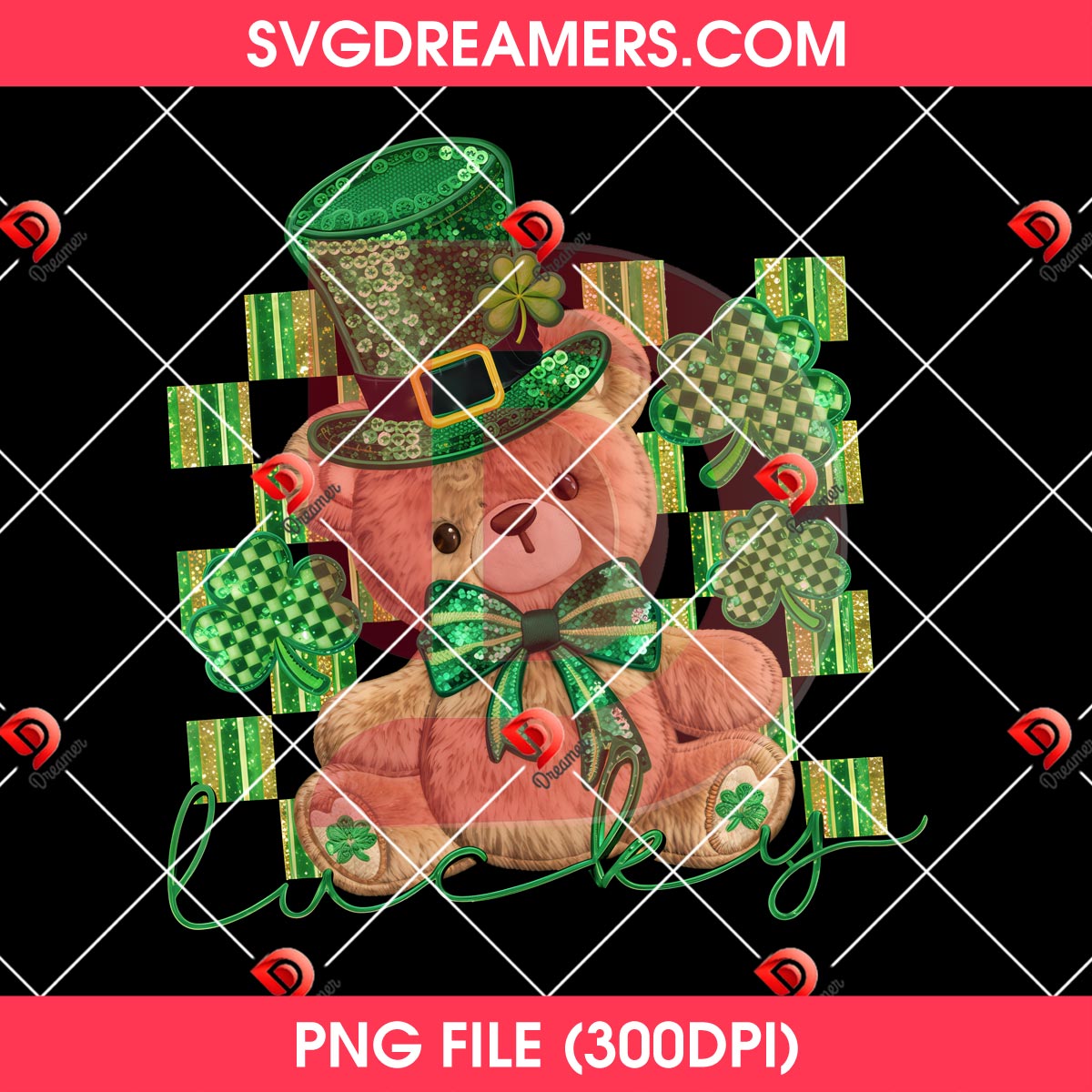 Lucky Bear PNG, Pinch Proof Shamrock PNG, St Patricks Day PNG 2 Lucky Bear PNG, Pinch Proof Shamrock PNG, St Patricks Day PNG