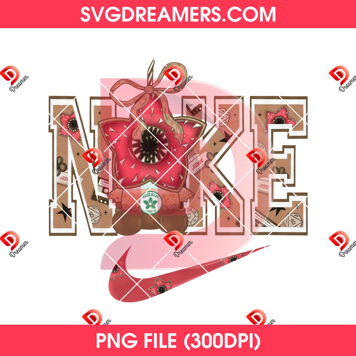 Nike Demogorgon Stranger Things PNG 2 Nike Demogorgon Stranger Things PNG