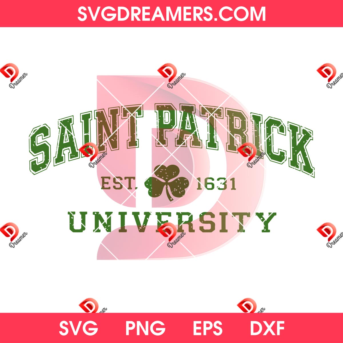 Saint Patrick University EST 1631 SVG PNG, St Patricks Day SVG PNG Design 2 Saint Patrick University EST 1631 SVG PNG, St Patricks Day SVG PNG Design