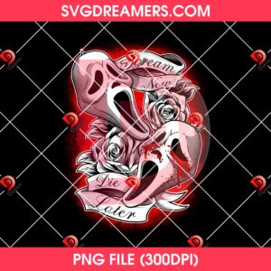 Scream Now Die Later PNG Design