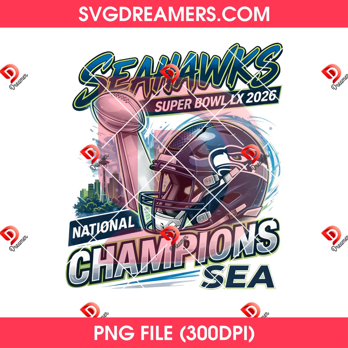 Seahawks Super Bowl LX 2026 National Champions Sea PNG, Football Champions Seattle NFL 2026 PNG 1 Seahawks Super Bowl LX 2026 National Champions Sea PNG, Football Champions Seattle NFL 2026 PNG