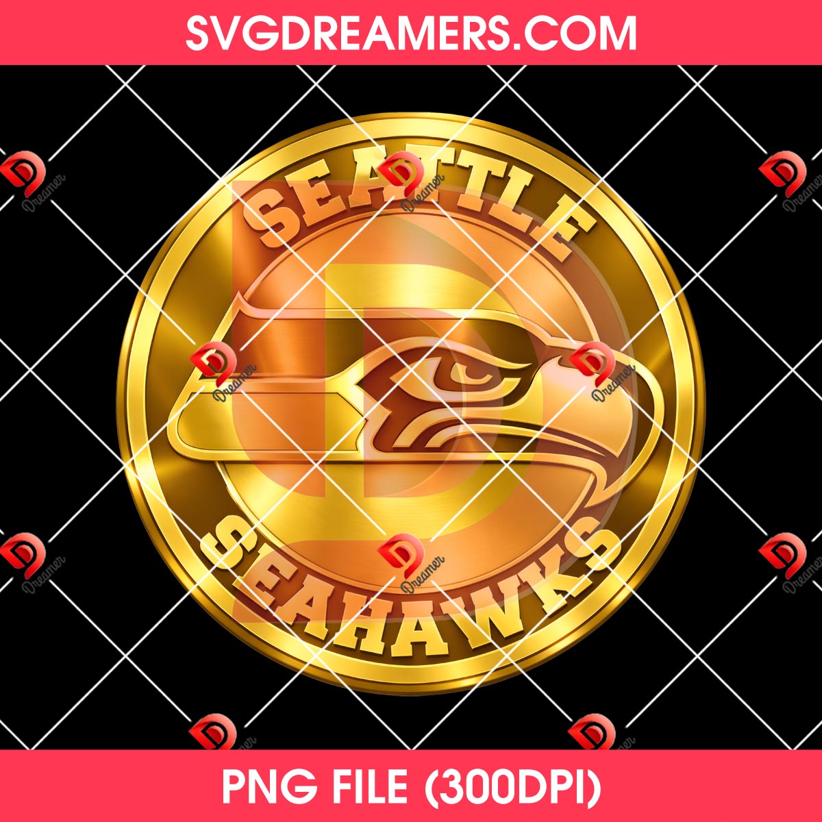 Seattle Seahawks Golden Logo PNG, Super Bowl LX 2026 Seattle Logo PNG 2 Seattle Seahawks Golden Logo PNG, Super Bowl LX 2026 Seattle Logo PNG
