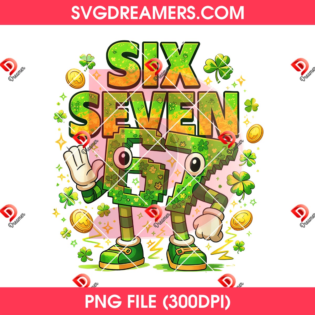Six Seven St Patricks Day PNG, 67 St Patricks Day Funny Lucky Shamrock PNG 1 Six Seven St Patricks Day PNG, 67 St Patricks Day Funny Lucky Shamrock PNG