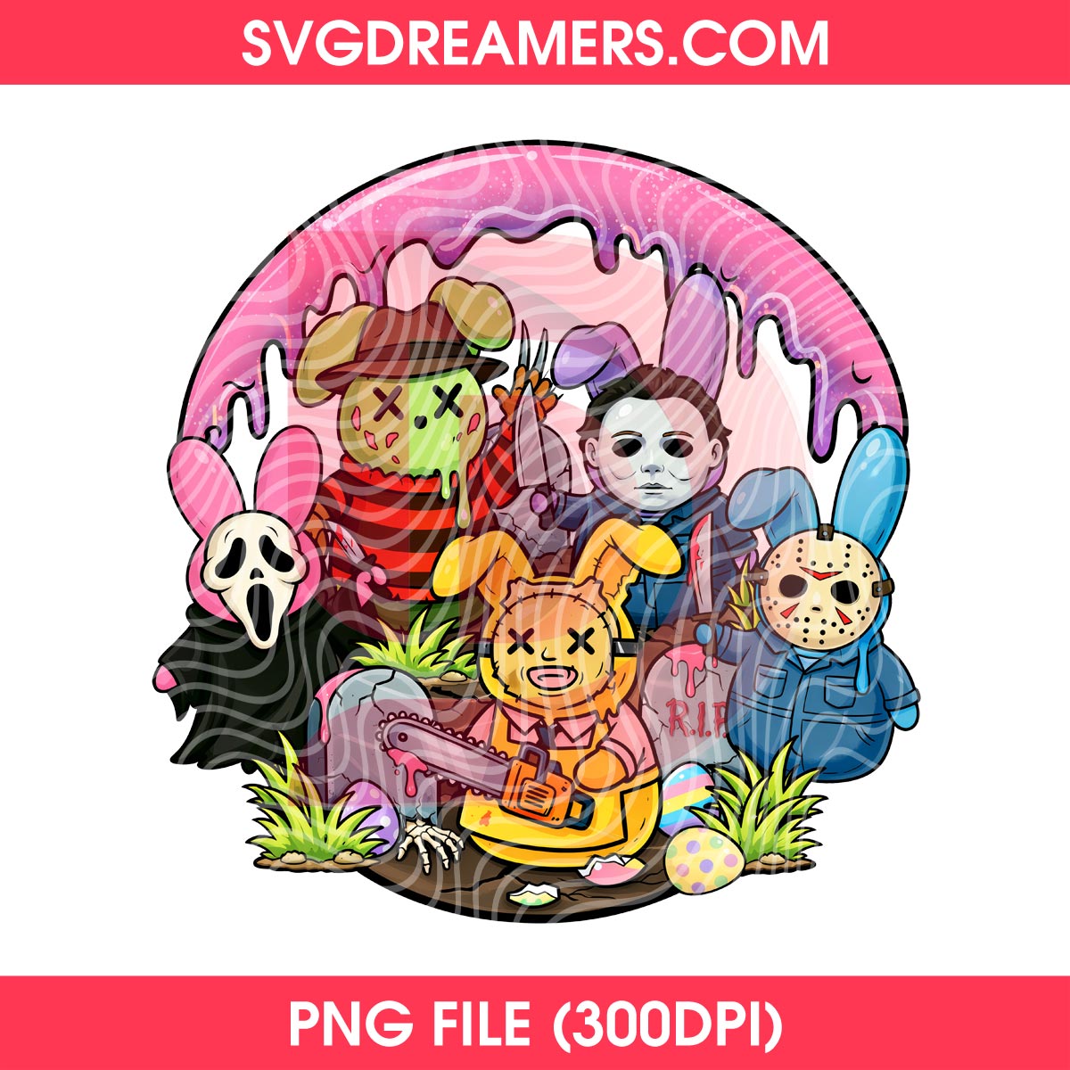 Slasher Peeps PNG, Horror Easter PNG, Killers Movie Bunny Easter Day PNG 2 Slasher Peeps PNG Horror Easter PNG Killers Movie Bunny Easter Day PNG 2