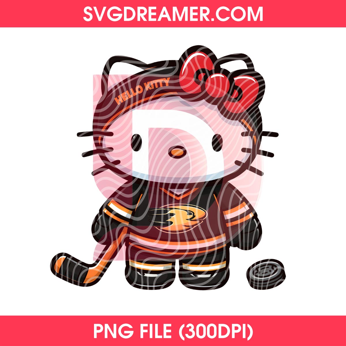 Anaheim Ducks Hello Kitty PNG, NHL Sport Hello Kitty Anaheim Hockey PNG 1 Anaheim Ducks Hello Kitty PNG, NHL Sport Hello Kitty Anaheim Hockey PNG