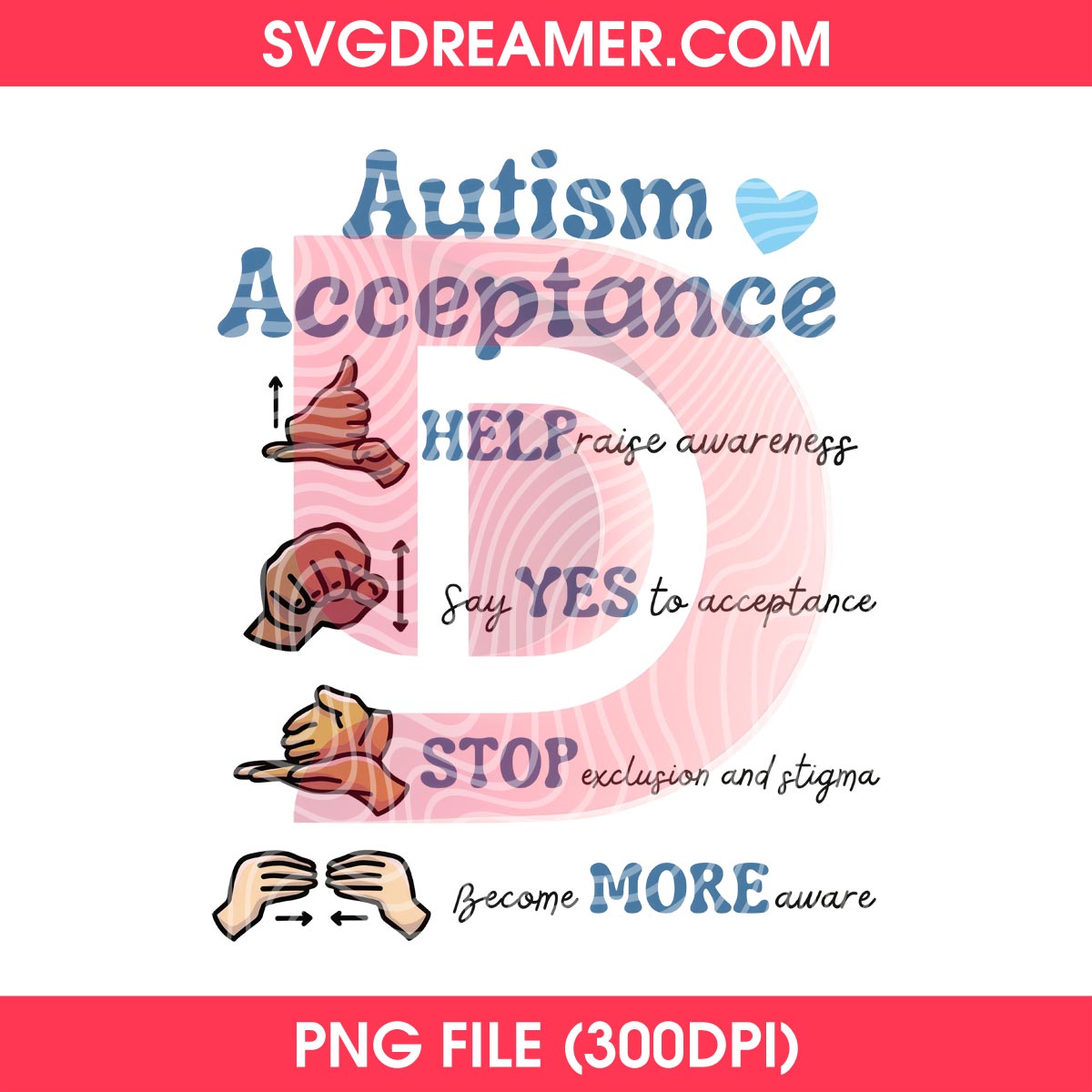 Autism Acceptance PNG, Autism Awareness PNG Design 1 Autism Acceptance PNG, Autism Awareness PNG Design