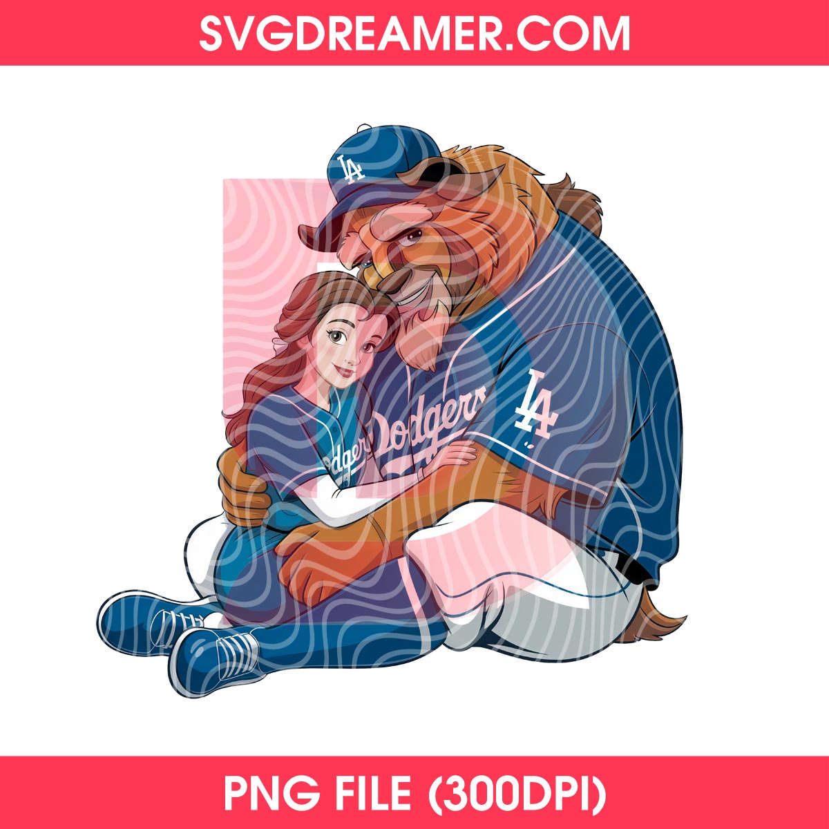 Belle And Beast LA Dodgers PNG, Beauty And The Beast Cartoon Baseball PNG 1 Belle And Beast LA Dodgers PNG, Beauty And The Beast Cartoon Baseball PNG