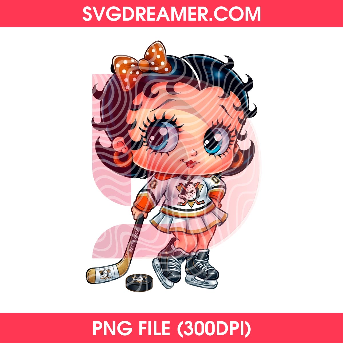 Betty Boop Anaheim Ducks Hockey PNG 4 Betty Boop Anaheim Ducks Hockey PNG