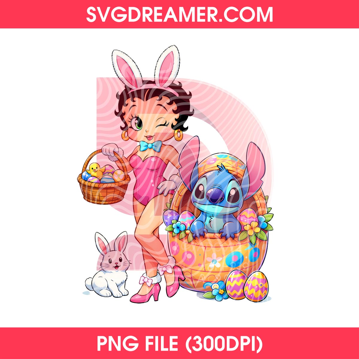 Betty Boop And Stitch Easter 2026 PNG, Bunny Easter Betty Boopy Stitch Eggs PNG 1 Betty Boop And Stitch Easter 2026 PNG, Bunny Easter Betty Boopy Stitch Eggs PNG