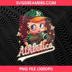 Betty Boop Oakland Athletics Baseball PNG