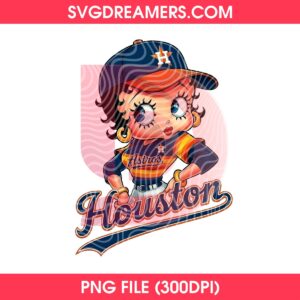 Betty Boop Houston Astros Basetball PNG
