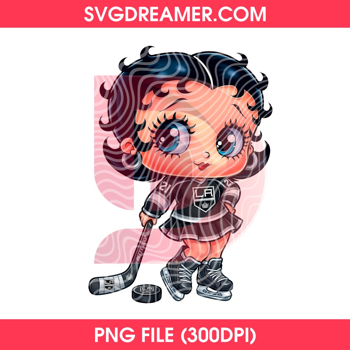 Betty Boop LA Kings Hockey PNG 2 Betty Boop LA Kings Hockey PNG