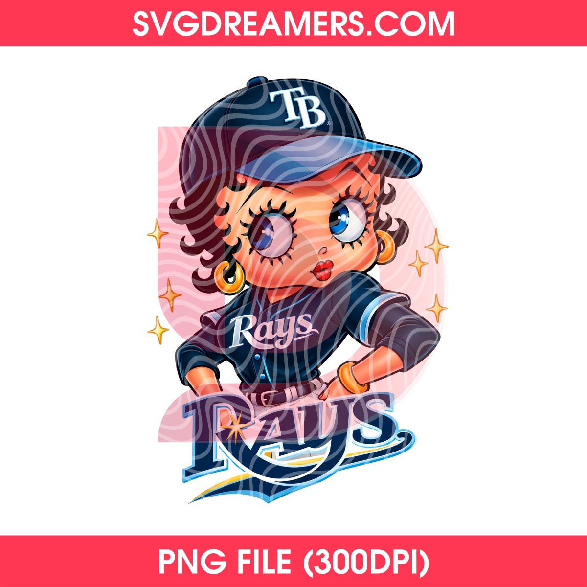 Betty Boop Tampa Bay Rays PNG, TB Rays Baseball Betty Boop Cartoon PNG 1 Betty Boop Tampa Bay Rays PNG, TB Rays Baseball Betty Boop Cartoon PNG