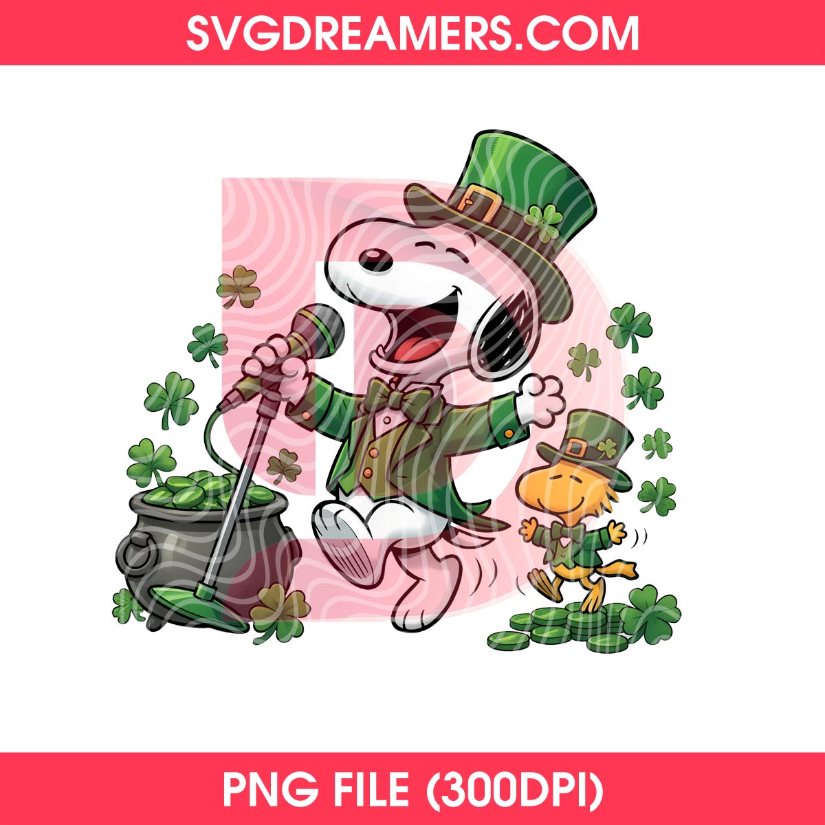 Bundle Snoopy St Patricks Day PNG 5 Bundle Snoopy St Patricks Day PNG