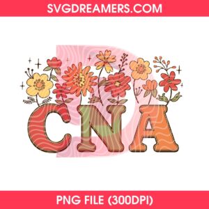 CNA Flower Design PNG