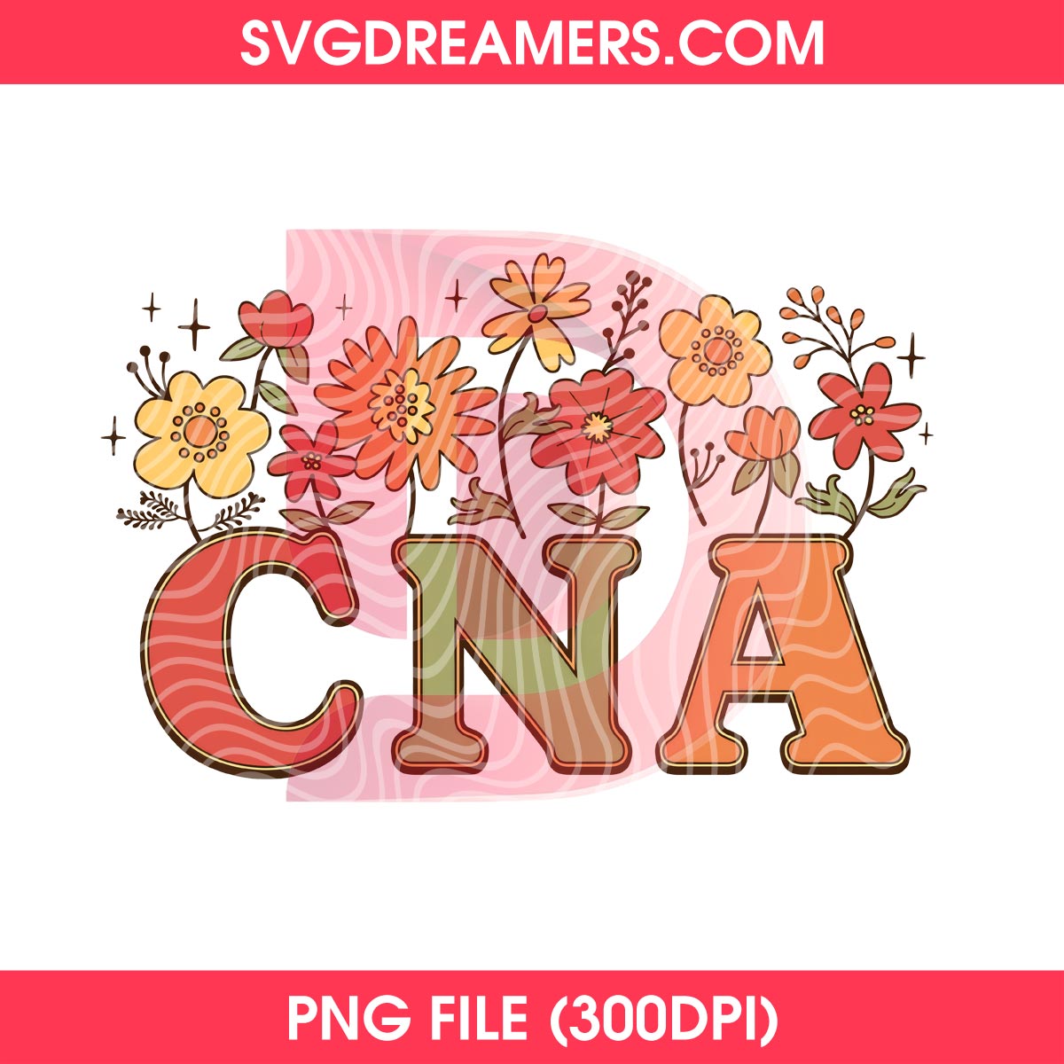 CNA Flower Design PNG 2 CNA Flower Design PNG
