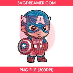 Captain America Indiana Hoosiers PNG