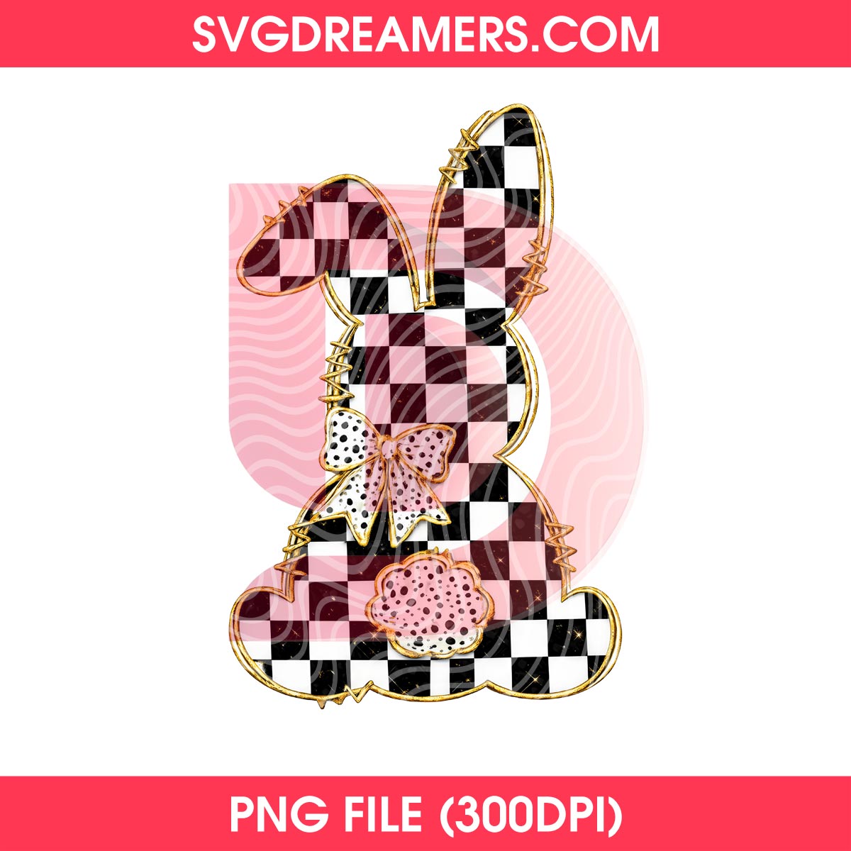 Checkered Easter Bunny PNG, Easter Bunny Trendy PNG, Retro Spring Bunny Design Happy Easter PNG 2 Checkered Easter Bunny PNG, Easter Bunny Trendy PNG, Retro Spring Bunny Design Happy Easter PNG