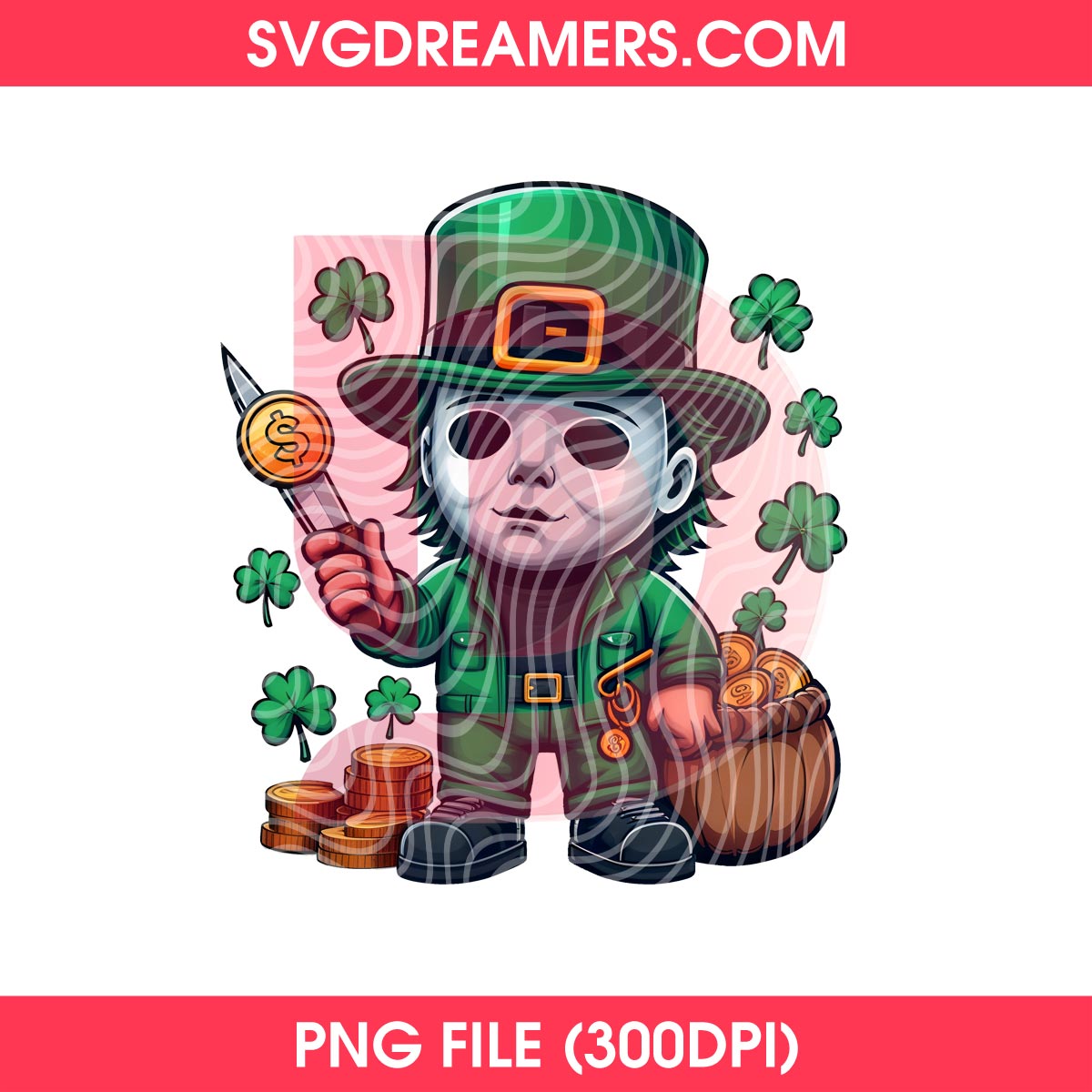 Chibi Horror Friends St Patricks Day PNG, Lucky Chibi Killers Patricks PNG Bundle 12 Chibi Horror Friends St Patricks Day PNG, Lucky Chibi Killers Patricks PNG Bundle