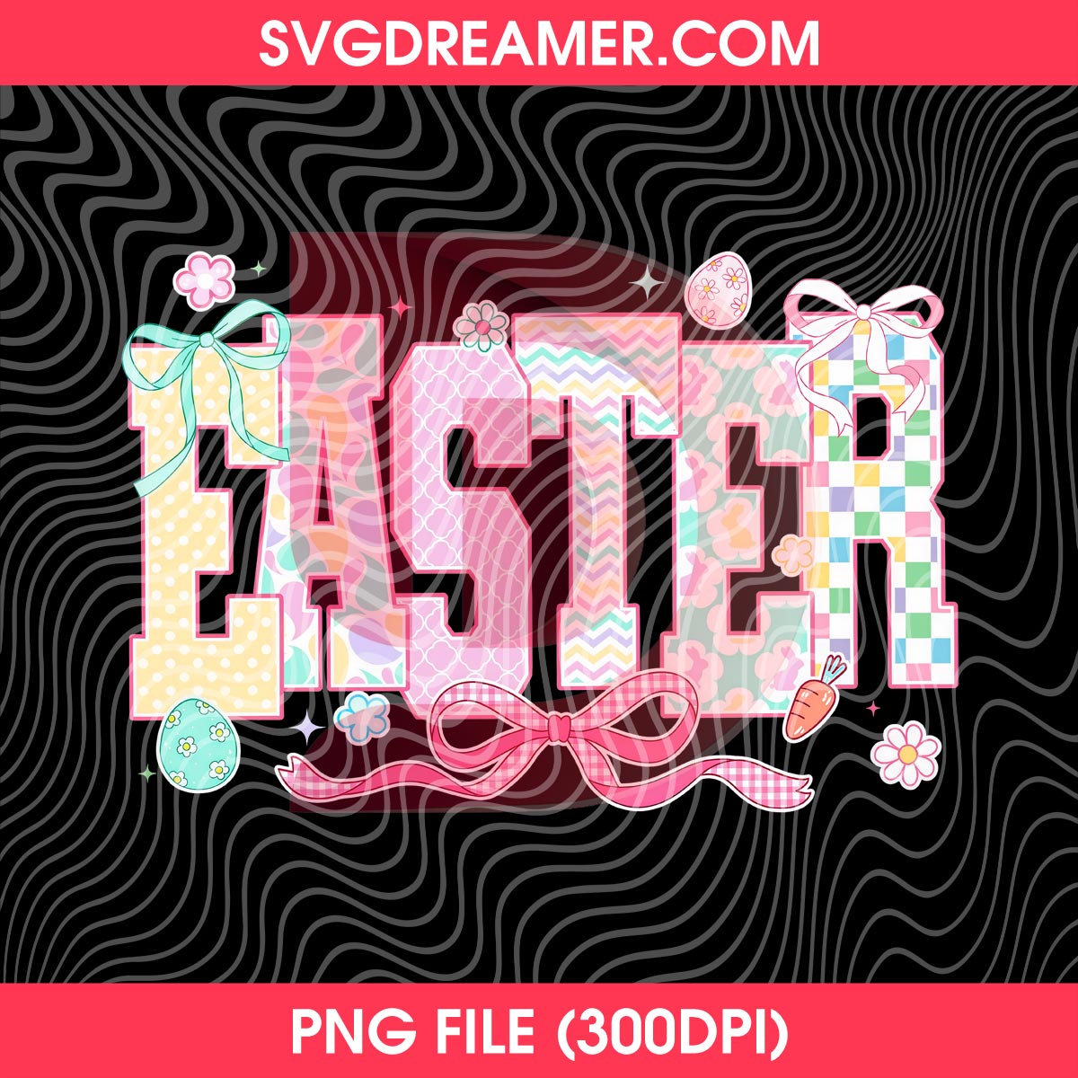Coquette Easter PNG Design, Easter Egg PNG 1 Coquette Easter PNG Design, Easter Egg PNG