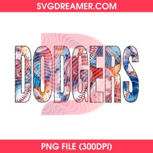 LA Dodgers Baseball Design Clipart PNG, Los Angeles Dodgers Logo PNG