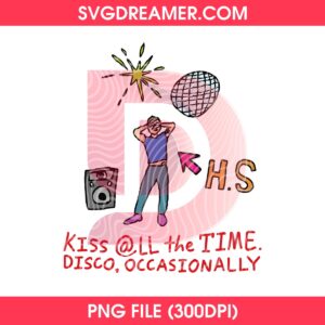 Kiss All The Time Disco Occasionally PNG, Harry Style PNG