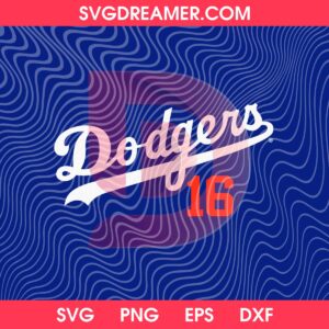 Los Angeles Dodgers 16 SVG PNG EPS DXF 2