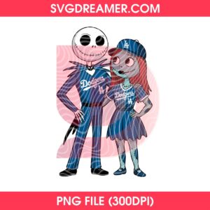 Nightmare Before Baseball Sally And Jack Skellington PNG