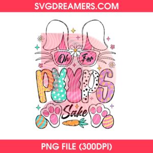 Oh For Peeps Bunny Easter 2026 PNG, Happy Easter 2026 PNG, Bunny Ears Design PNG