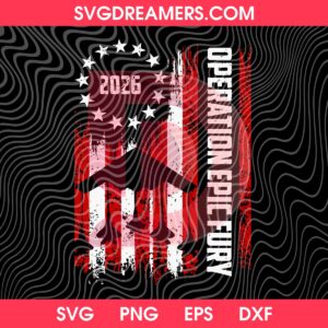 Operation Epic Fury America 2026 SVG PNG Files
