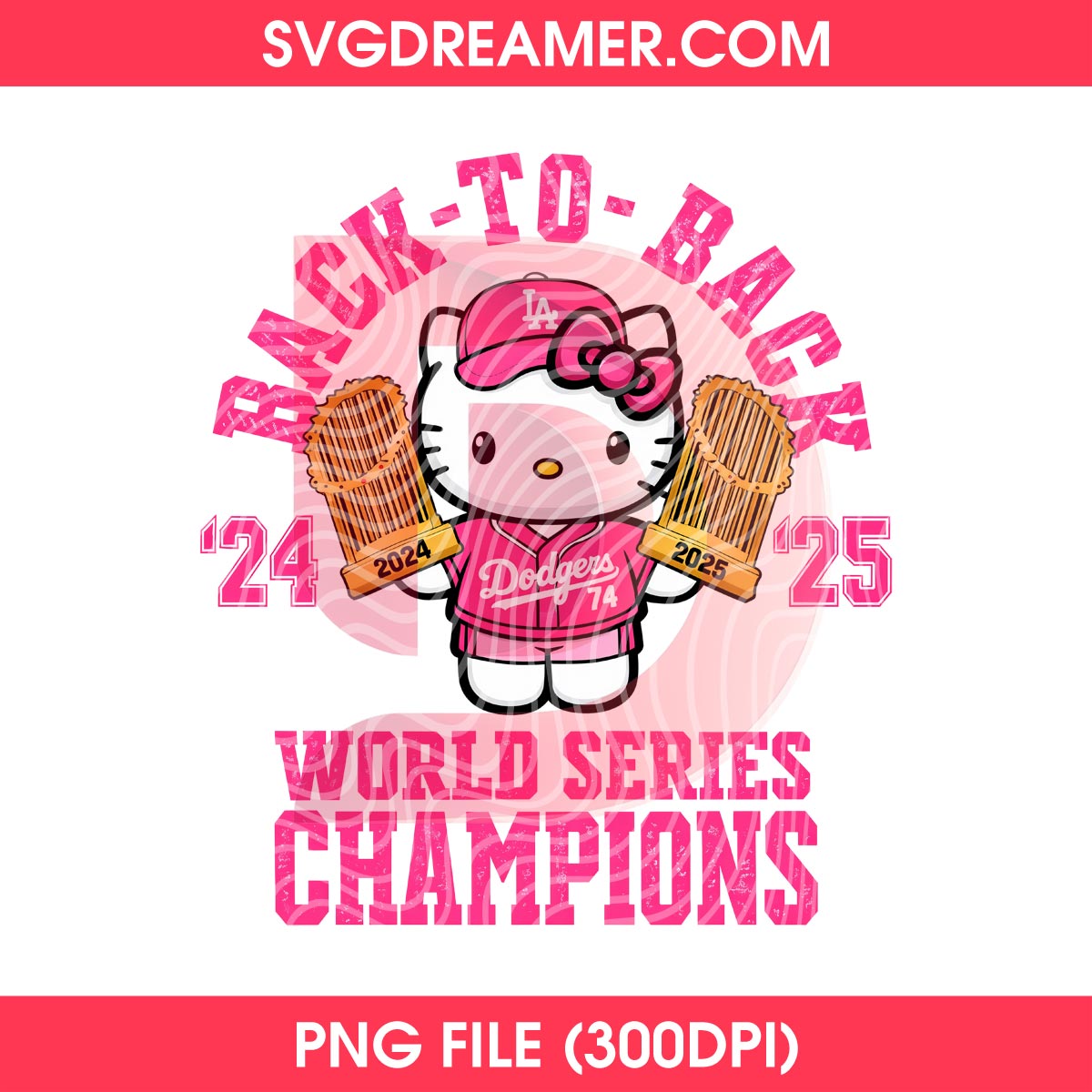 80+ Hello Kitty Los Angeles Dodgers PNG, All Designs LA Dodgers Hello Kitty by SVG Dreamer 24 Pink Hello Kitty LA Dodgers Back To Back PNG, World Series Champions Hello Kitty Los Angeles 2024 2025 PNG