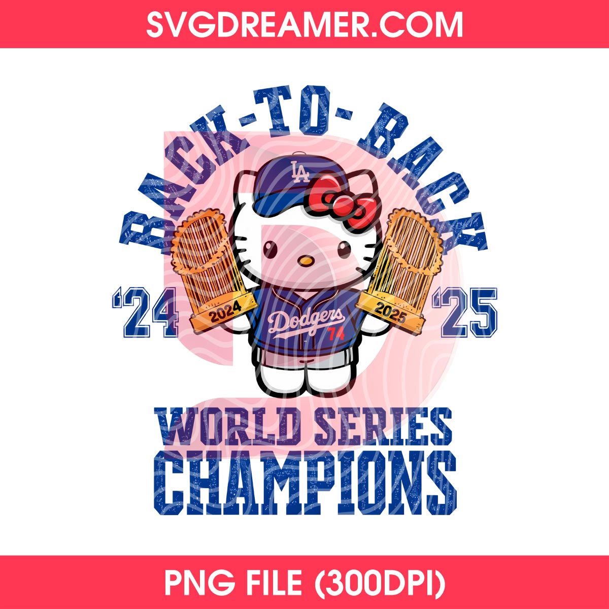 80+ Hello Kitty Los Angeles Dodgers PNG, All Designs LA Dodgers Hello Kitty by SVG Dreamer 25 Pink Hello Kitty LA Dodgers Back To Back PNG World Series Champions Hello Kitty Los Angeles 2024 2025 PNG 2