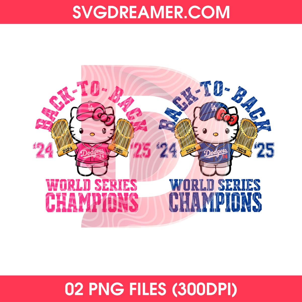 80+ Hello Kitty Los Angeles Dodgers PNG, All Designs LA Dodgers Hello Kitty by SVG Dreamer 32 Pink Hello Kitty LA Dodgers Back To Back PNG, World Series Champions Hello Kitty Los Angeles 2024 2025 PNG