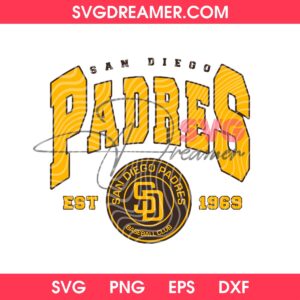 San Diego Padres EST 1969 SVG PNG