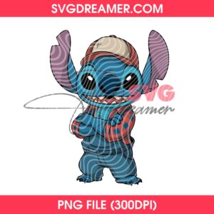 Stitch Truck Driver PNG Design