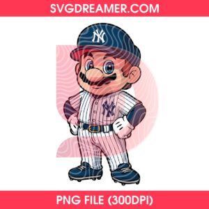 Super Mario NY Yankees Baseball PNG