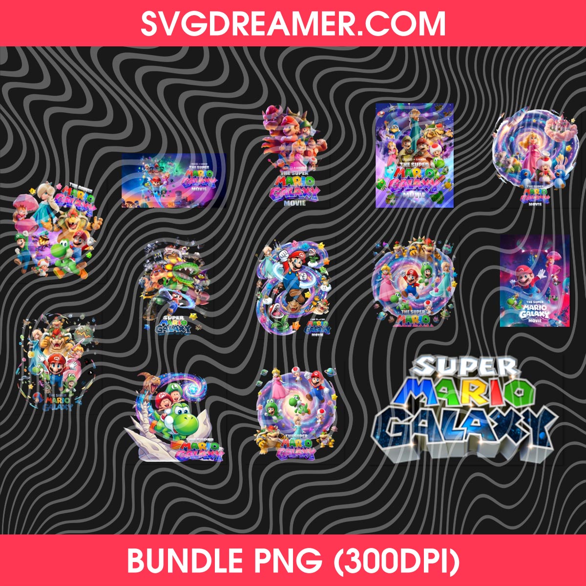 The Super Mario Galaxy Movie PNG Bundle, Gamer Design Super Mario Luigi Princess Peach PNG 1 The Super Mario Galaxy Movie PNG Bundle, Gamer Design Super Mario Luigi Princess Peach PNG