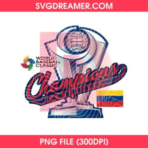 Venezuela 2026 World Baseball Classic Champions PNG