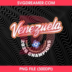 Venezuela Baseball 2026 PNG, World Baseball Classic Champions Logo 2026 PNG