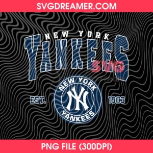 Yankees EST 1903 PNG Digital Download, New York Yankees Baseball Logo Circle Design PNG