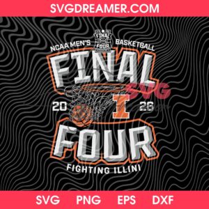 2026 Illinois Mens Basketball Final Four SVG PNG