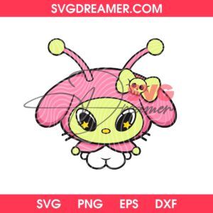 Alien My Melody SVG PNG Design
