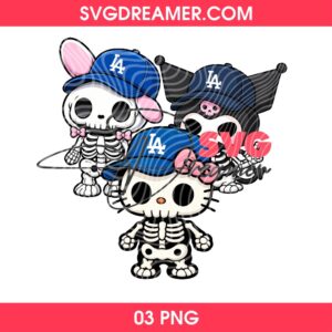 80+ Hello Kitty Los Angeles Dodgers PNG, All Designs LA Dodgers Hello Kitty by SVG Dreamer 100 Bundle Skeleton Cute Hello Kitty Kuromi My Melody LA Dodgers PNG, Cute Anime Cartoon Los Angeles Baseball PNG
