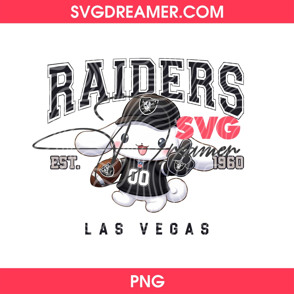 Cinnamoroll Raiders PNG, Las Vegas Raiders EST 1960 Sanrio Cartoon PNG 2 Cinnamoroll Raiders PNG, Las Vegas Raiders EST 1960 Sanrio Cartoon PNG